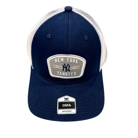 New York Yankees Trucker Hat Snapback New Embroidered MLB Mesh Curve Brim Patch - Picture 1 of 3